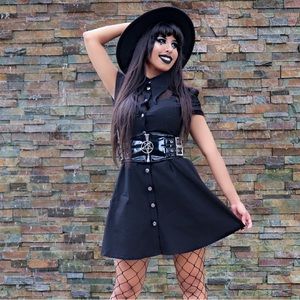 Killstar Jovana collar and ring dress